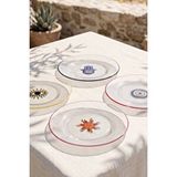 Rakle Fortuna 4'lü Pasta Tabağı Seti 19 Cm Çok Renkli