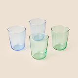 Rakle Karya 4'lü Su Bardağı Seti - Renkli - 315 ml - Montajsız