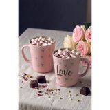 Rakle Love & Amour 2'li Kupa Seti 380 cc - Pembe - 380 ml