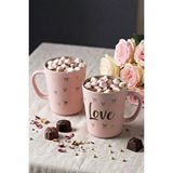 Rakle Love ve Amour 2'li Kupa Seti 380 Cc Pembe