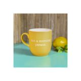 Rakle Not A Morning Sarı 400 ml Person Kupa