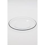 Rakle Pure Black 4'lü Pasta Tabağı Seti 19 Cm Siyah Rim