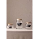 Rakle Siena Jar 3'lü Kavanoz Seti 970 Cc/ 635 Cc/ 430 Cc Şeffaf