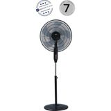 Raks Ayaklı Vantilatör 65 W Güçlü Performans 45 Cm Çaplı 5 Kollu Pervane ile Serinletir - Siyah