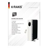 Raks Elektrikli Yağlı Radyatör Perg. Plus 2300 Watt Kumandalı