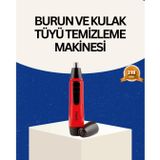 Raks Kırmızı Tüy Temizleme Cihazı Kulak Burun Pilli Ergonomik FRTKGT25DYMUCZZZBURUNTIRAŞMAKİNESİ-4