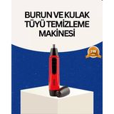 Raks Kırmızı Tüy Temizleme Cihazı Kulak Burun Pilli Ergonomik Midastech - Renkli