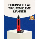 Raks Kırmızı Tüy Temizleme Cihazı Kulak Burun Pilli Ergonomik P101393s4175