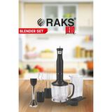 Raks Neromix El Blender Set 1000 W 1 lt Kapasite Turbo Fonksiyonu ile Çok Amaçlı Kullanım - Siyah