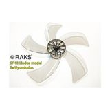 Raks Sf 18 Lindos Modele Uyumlu Vantilatör Pervanesi 16inç 5 Kanat 38cm Füme Renk Pls