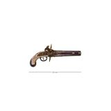 Rakun Home Denix Dekoratif Double-Barrelled Turn-Over Pistol 33 Cm, İngiltere 1750