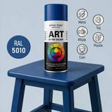 Ral5010 Mavi Profesyonel Sprey Boya Metal Ahşap Taş Plastik Ve Cam Yüzeylere Uygun Spray Boya 400 Ml