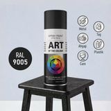 Ral9005 Siyah Prof. Sprey Boya Metal Ahşap Taş Plastik Ve Cam Yüzeylere Uygun Spray Boya 400 Ml