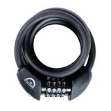 Raleigh Squire Zenith bisiklet-şifreli kilit LED 180 x 1.2 cm Siyah