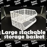Ralen 3D Baskı Masaüstü Düzenleyici Organizer Sepeti (Tekli) – Çok Amaçlı Modüler Saklama Kutusu – Ofis, Ev, Atölye ve Hobi Malzemeleri Düzenleyici - Beyaz