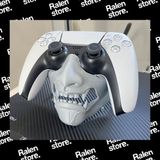 Ralen Ghost Of Yotei Temalı Ps5 Dualsense Controller Standı – 3D Baskı Kafatası Tasarımlı Oyun Kumandası Tutucu, Masa Üstü Gamer Aksesuarı - Gri