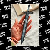 Ralen Orta Çağ Kılıç Temalı Kitap Ayracı | 24CM Uzunluk | ( Yüksek Kalite 3D Baskı Pla ) - Gri - Açık Gri