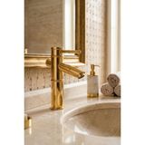 Ralken Bambu Gövde Gold Lavabo Bataryası - Altın Sabit Lavabo Musluğu %100 Pirinç - Gold - Altın