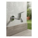 RALKEN Lavabo Tuvalet WC Bahçe Musluğu Krom Aç Kapa Tekli Duvardan Uzun Musluk