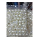 Ralp Moda 500gram - 20 Mm Krem Renk Inci Boncuk, Plastik Inci Boncuk