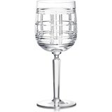 Ralph Lauren Hudson Plaid Kristal Cam Kırmızı Şarap Bardağı - Standart