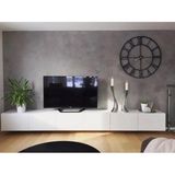 Ramadec Modern Tasarımlı Beyaz MDF TV Ünitesi 300 cm Derinlik 30 cm Yükseklik 40 cm