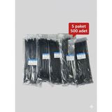Ramart 4,8X250 Kablo Bağı Cırt Keleplçe Siyah - 0 - Siyah
