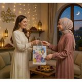 Ramazan Hediyelik Karton Çanta 26x40x8 Cm Ramazan Temalı Taşıma Çantası