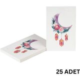 Ramazan Hilal, Fener Temalı Hediye ve Tebrik Kartı, Ambalaj ve Paketleme Etiketi, 6x8 Cm, 25 Adet