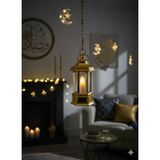 Ramazan Ledli Dekoratif Fener Altın Renk 10 Cm Masa Ve Raf Süsü