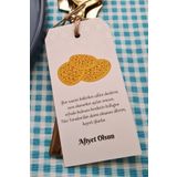Ramazan Sofra Süsü Çatal Bıçak İpli Kart Süs Pideli Afiyet Olsun 10lu Paket