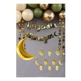 Ramazan Süsleme Hoşgeldin Ramazan Gold Yazı Ledli Zincir Balon Seti 11 Ayın Sultanı -