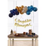 Ramazan Süsleme Seti Hoşgeldin Ramazan Yazılı Balon Zinciri Ramazan Köşesi Süs Paketi