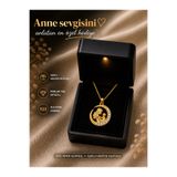 RAME 925 Ayar Gümüş Anne & Bebek Ay Kolye – Taşlı Tasarım, Işıklı Hediye Kutulu