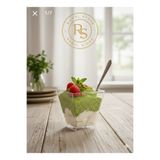 ramel store rs 50 Adet Prizma Mika &Magnolia 200 CC Plastik Sunum Kabı Kübik Kase,puding,meze,tatlı kasesi,tiramisu