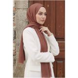 Ramellia Gül Kurusu Şal- Doğal Bambu Şal – Tesettür Şal Hafif, Nefes Alan, Kaymaz Şal Yapı – Bambu Şal