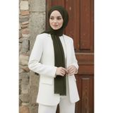 Ramellia Koyu Yeşil Şal- Doğal Bambu Şal – Tesettür Şal Hafif, Nefes Alan, Kaymaz Şal Yapı – Bambu Şal