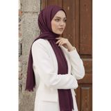 Ramellia Mürdüm Doğal Bambu Şal – Tesettür Şal Hafif, Nefes Alan, Kaymaz Şal Yapı – Bambu Şal