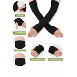 Ramellia Parmak Geçmeli Kolluk Bone– UV Korumalı, Terletmeyen, Esnek & Organik Kumaş, Siyah