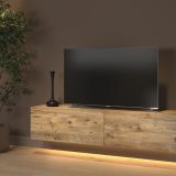 Rami Led Işıklı Tv Sehpası, Minifiksli Atlantik Çam