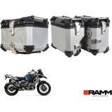 Ramm Bmw Motorrad 1200 Gs - 1200 Gs Adventure - 1250 Gs - 1250 Gs Adventure Alüminyum Üçlü Çanta Seti Gümüş