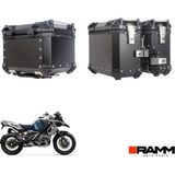 Ramm Bmw Motorrad 1200 Gs - 1200 Gs Adventure - 1250 Gs - 1250 Gs Adventure Alüminyum Üçlü Çanta Seti Siyah