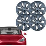Ramm Tesla Model Y Aerox Simetri Jant Kapağı Seti 19 Inç Mat Siyah