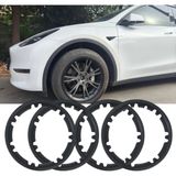 Ramm Tesla Model Y Entegre Jant Koruma Halkası Seti - 19 Inç - Mat Siyah - 4 Adet