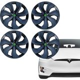 Ramm Tesla Model Y Knıfe Jant Kapağı Seti - 19 Inç - Mat Siyah