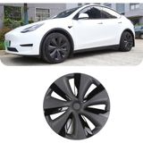 Ramm Tesla Model Y Nova Jant Kapağı Seti - 19 Inç - Mat + Parlak Siyah
