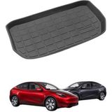 Ramm Tesla Model Y Ön Bagaj Havuzlu Kauçuk Paspası - Pirinç Desenli - Siyah