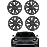 Ramm Tesla Model Y x Plaıd Jant Kapağı - 19 Inç - Mat Siyah - 4 Adet Set