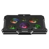 Rampage 6 Fanlı Notebook Soğutucu Stand Renkli Işıklandırma ile Yüksek Hava Akışı Sağlar AD-RC10 X-Gust - tek ebat