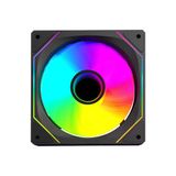 Rampage 7C-120S 12cm Double Ring Aynalı ARGB Siyah Kasa Fanı